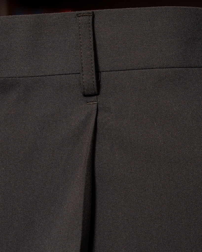 Tiziano Dark Brown Herringbone Pants