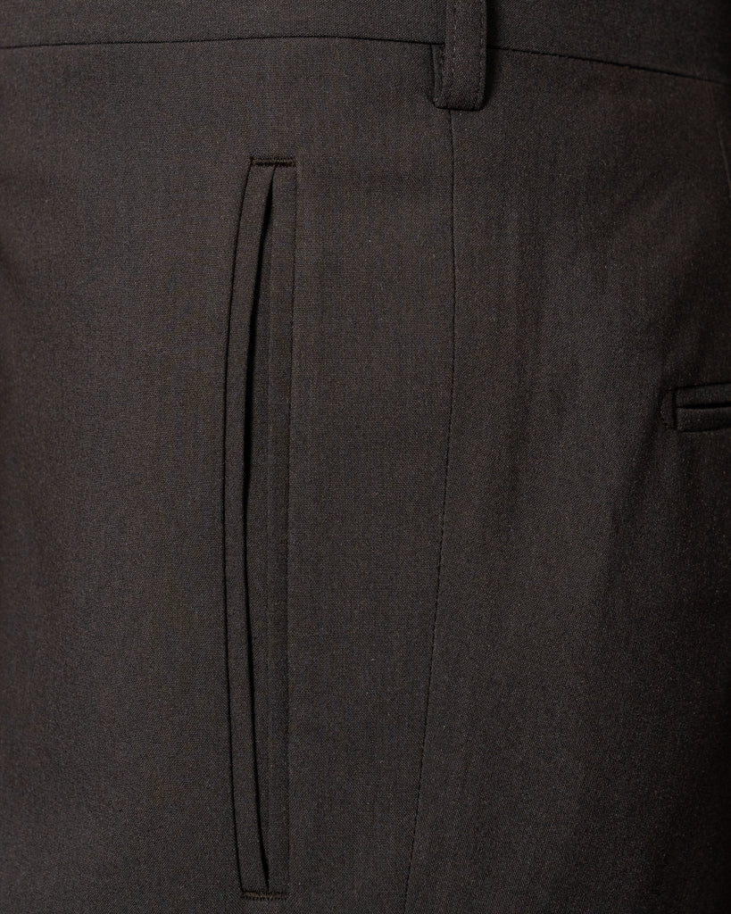 Tiziano Dark Brown Herringbone Pants