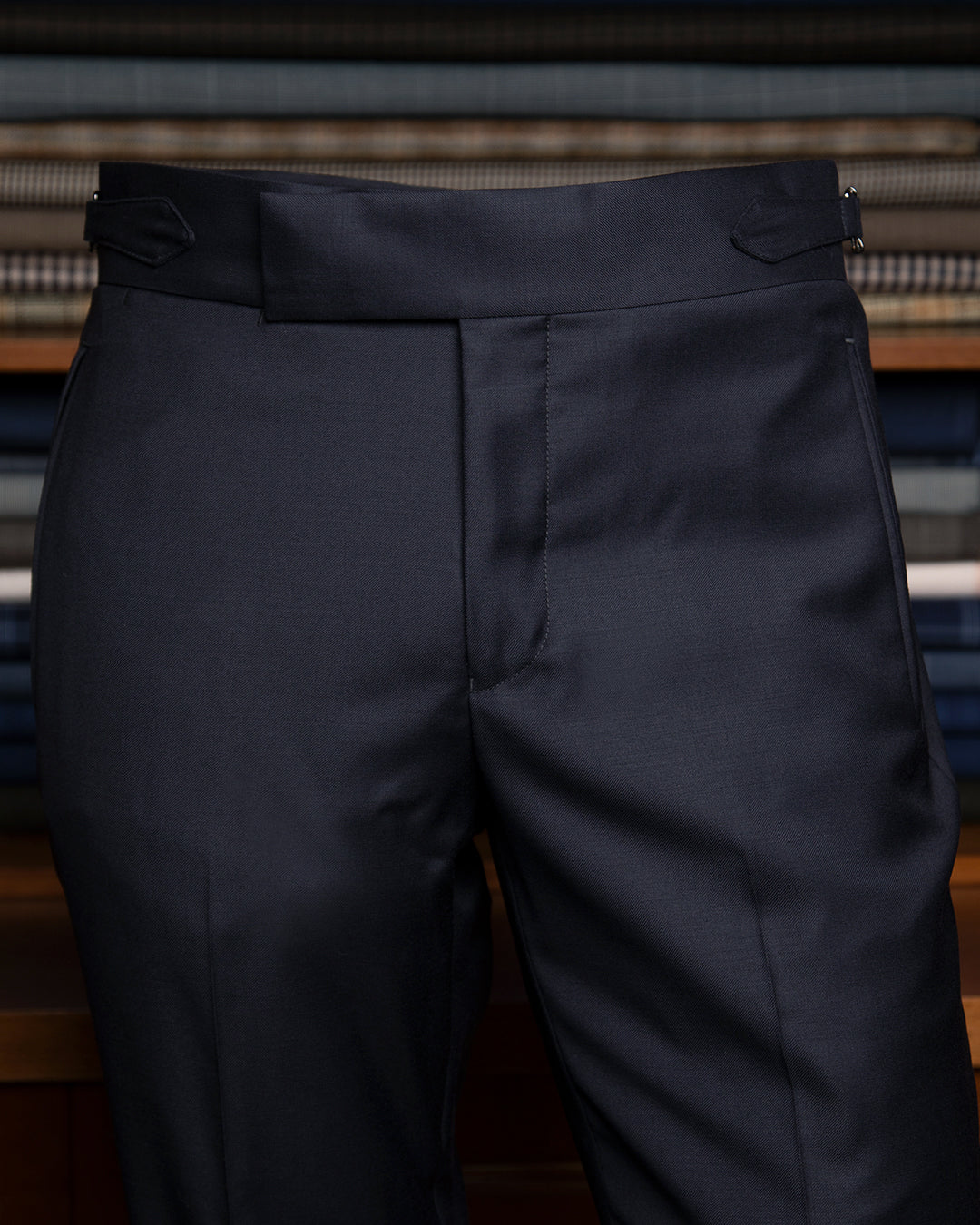 Navy Blue Tuxedo with Blue Satin