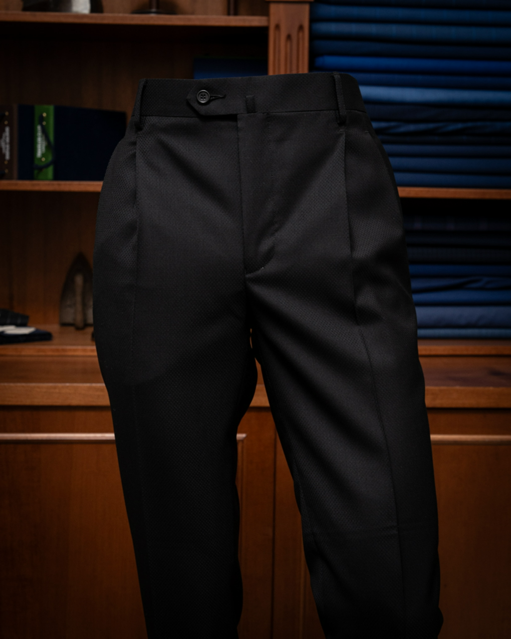 Pantalone Tiziano Jacquard Black