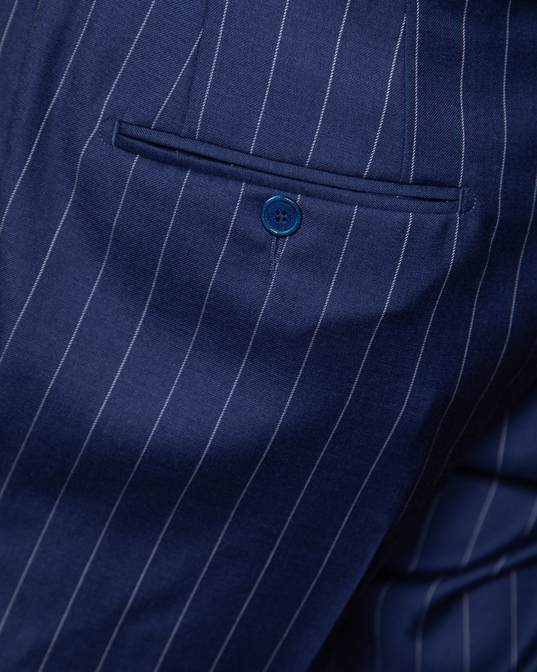 Abito Perugino Gessato Blu Chiaro