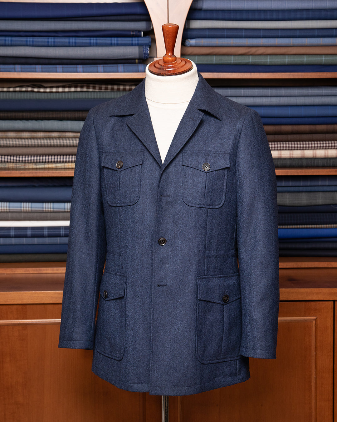 Sahariana Herringbone Light Blue