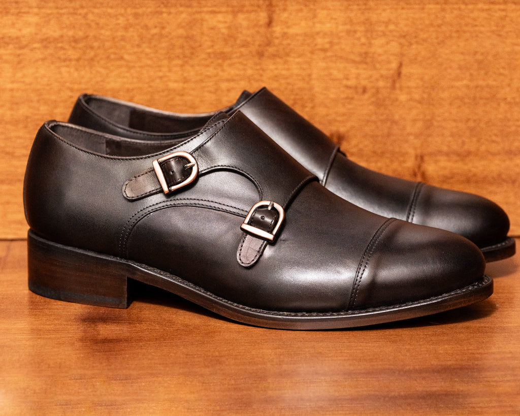 Scarpa Doppia Fibbia Marrone