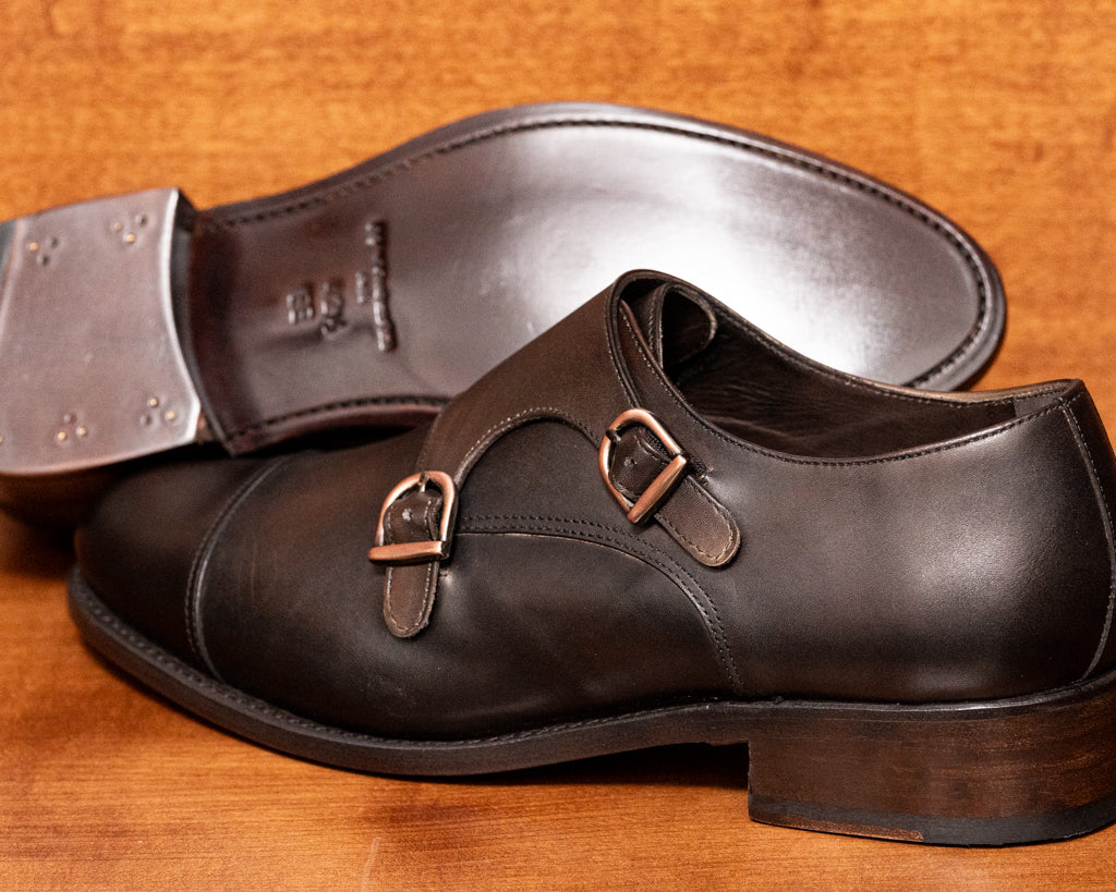 Brown Double Buckle Shoe