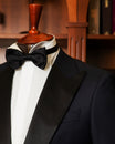 Midnight Blue Tuxedo with Black Satin