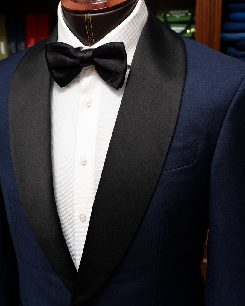 Donatello Blue Tuxedo with Satin Lapel