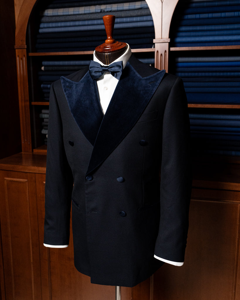 Gritty Tuxedo with Dark Blue Velvet