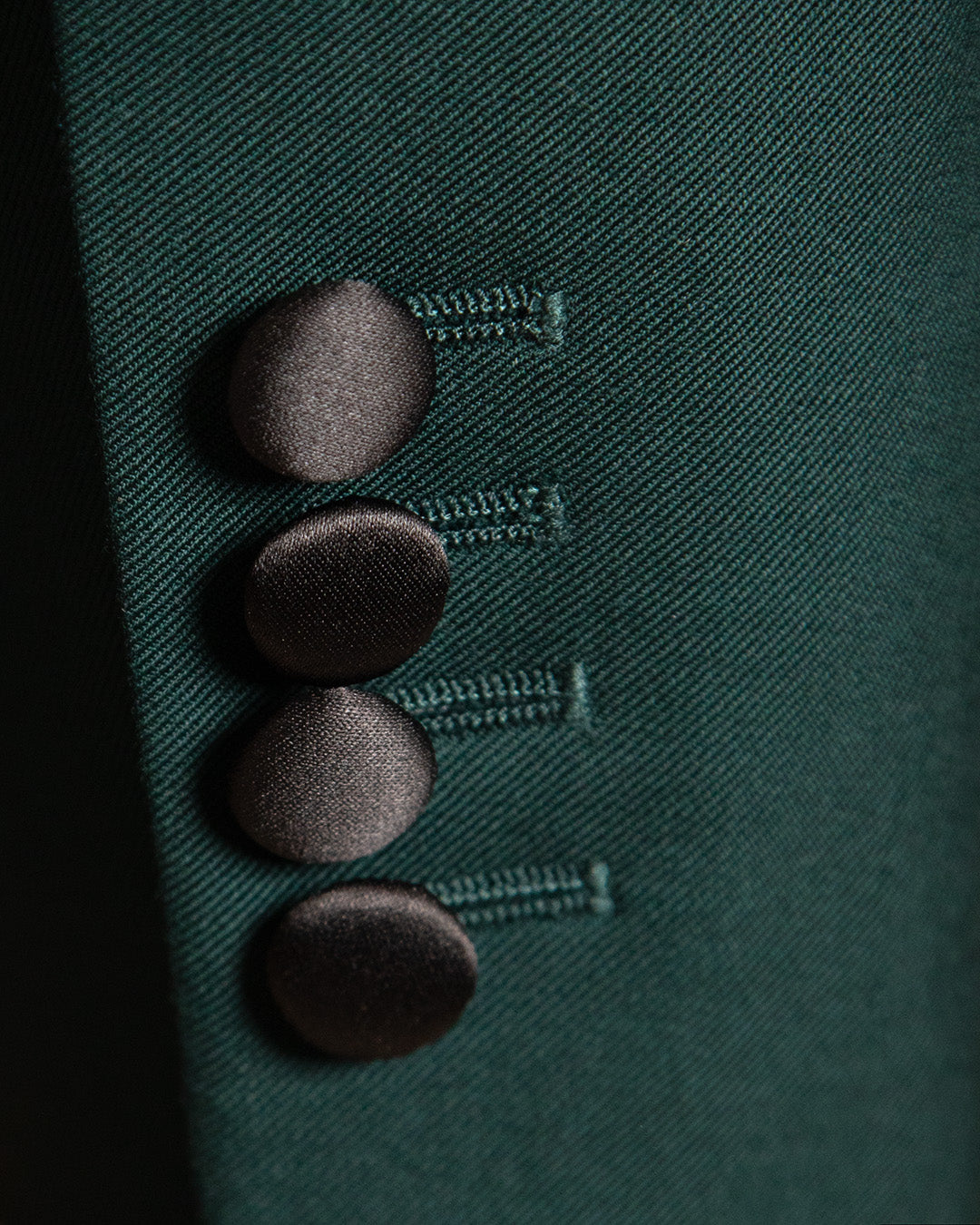 Smoking Michelangelo Verde Scuro con Gilet Nero