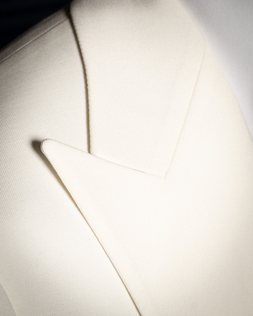 White Nude Tuxedo Jacket
