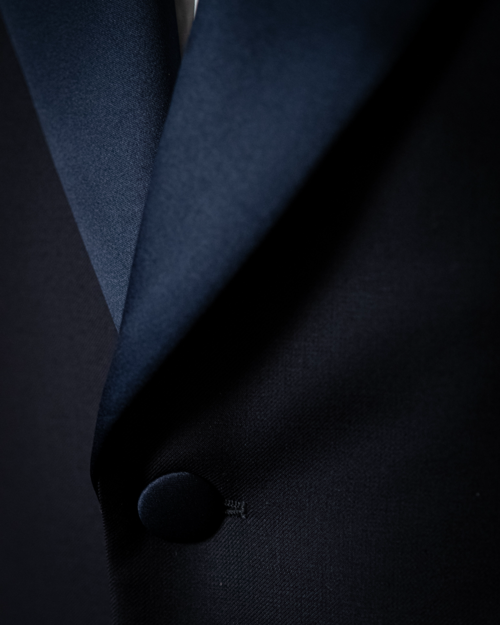 Black Michelangelo Tuxedo with Satin
